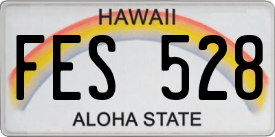 HI license plate FES528