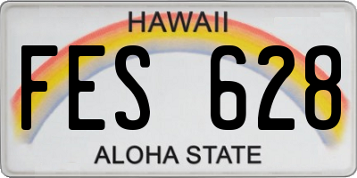 HI license plate FES628