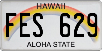 HI license plate FES629