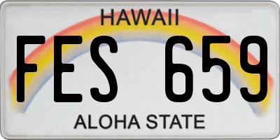HI license plate FES659