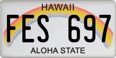 HI license plate FES697