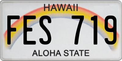 HI license plate FES719