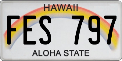 HI license plate FES797