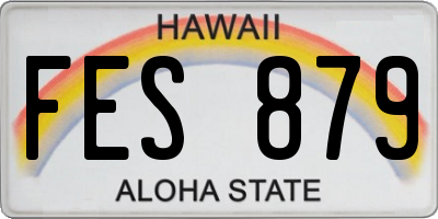HI license plate FES879