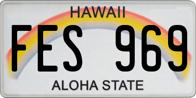HI license plate FES969