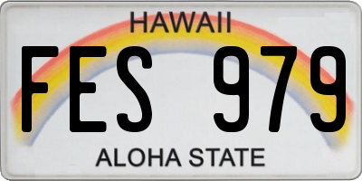 HI license plate FES979