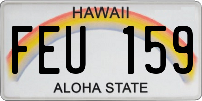 HI license plate FEU159