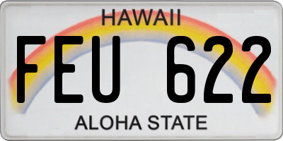 HI license plate FEU622