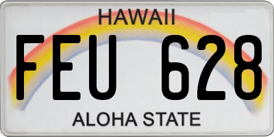 HI license plate FEU628