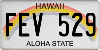 HI license plate FEV529