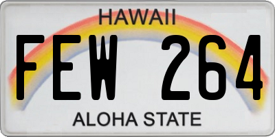 HI license plate FEW264