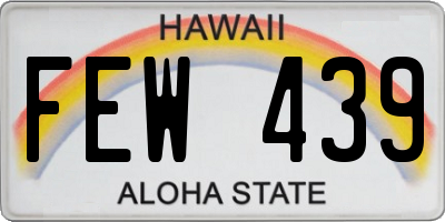 HI license plate FEW439