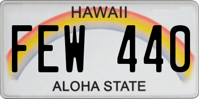 HI license plate FEW440