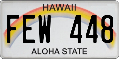 HI license plate FEW448