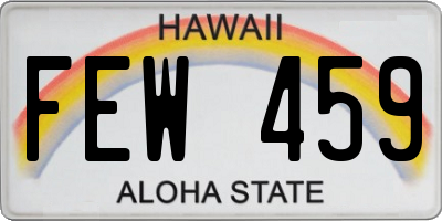 HI license plate FEW459