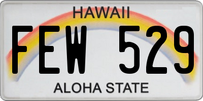 HI license plate FEW529