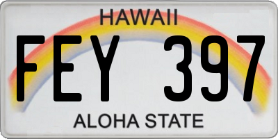 HI license plate FEY397