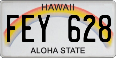 HI license plate FEY628
