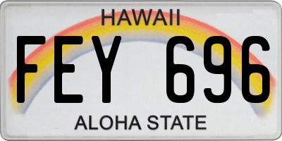 HI license plate FEY696