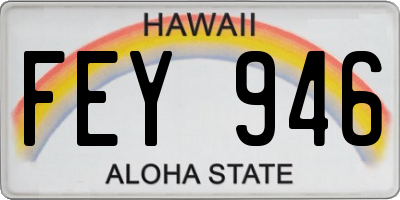 HI license plate FEY946