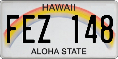 HI license plate FEZ148