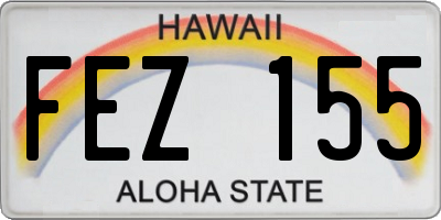 HI license plate FEZ155