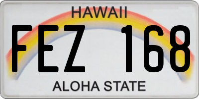 HI license plate FEZ168