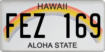 HI license plate FEZ169