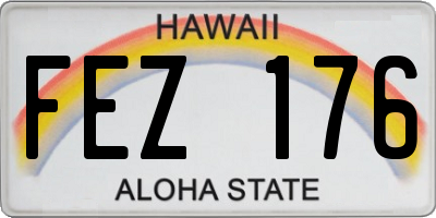 HI license plate FEZ176