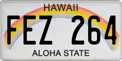 HI license plate FEZ264