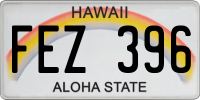 HI license plate FEZ396