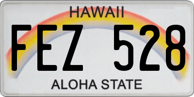 HI license plate FEZ528