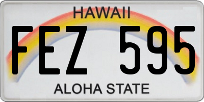 HI license plate FEZ595