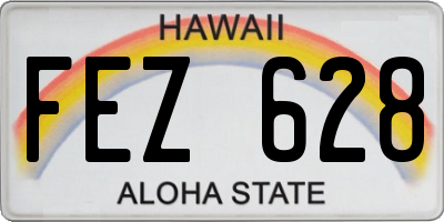 HI license plate FEZ628