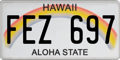 HI license plate FEZ697