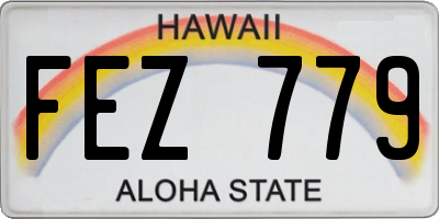 HI license plate FEZ779