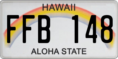 HI license plate FFB148
