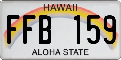 HI license plate FFB159