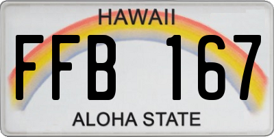 HI license plate FFB167