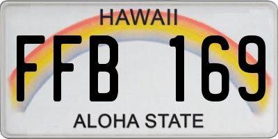 HI license plate FFB169