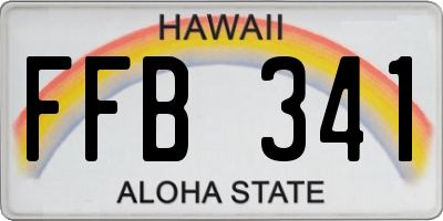 HI license plate FFB341
