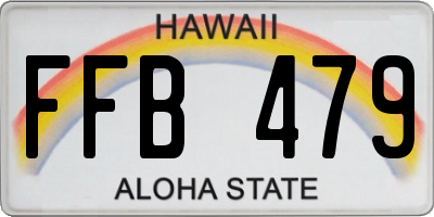 HI license plate FFB479
