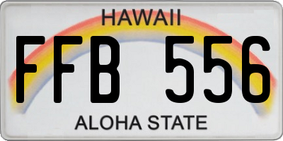 HI license plate FFB556