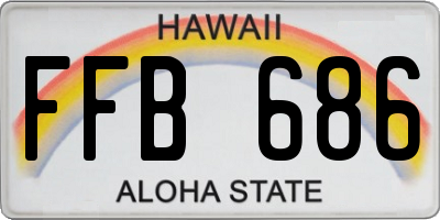 HI license plate FFB686