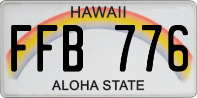 HI license plate FFB776