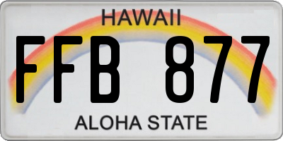 HI license plate FFB877