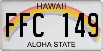 HI license plate FFC149
