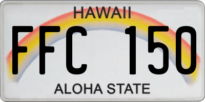 HI license plate FFC150