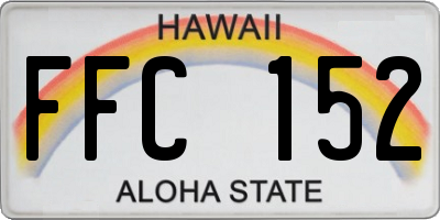 HI license plate FFC152