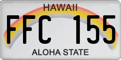 HI license plate FFC155